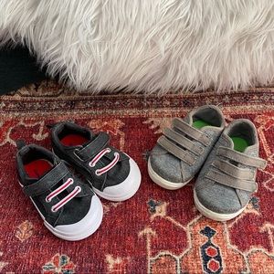 Unisex toddler Velcro sneaker lot sz 4 boy/girl